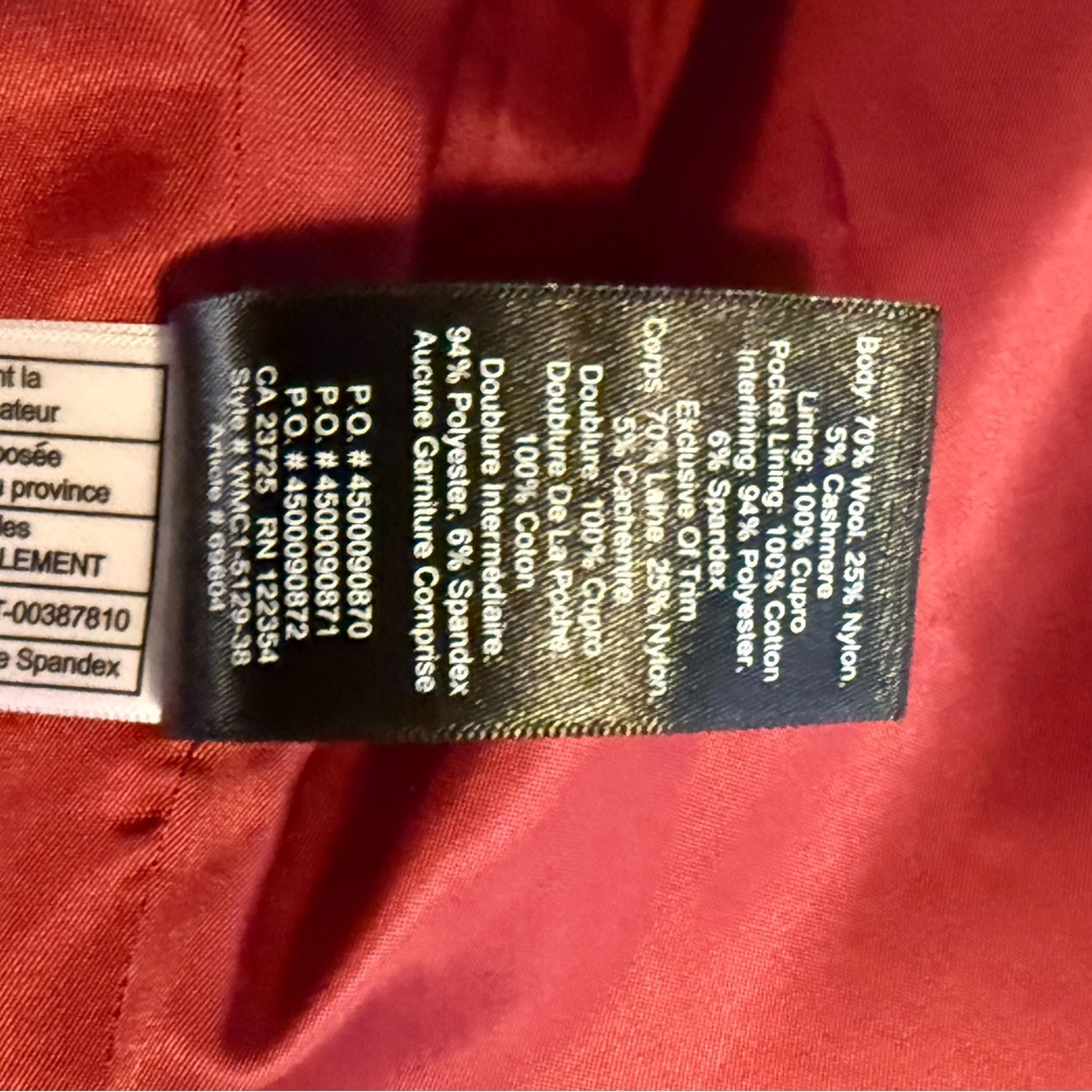 Aritzia Babaton Pearce Wool and Cashmere Coat XS - Picture 11 of 11